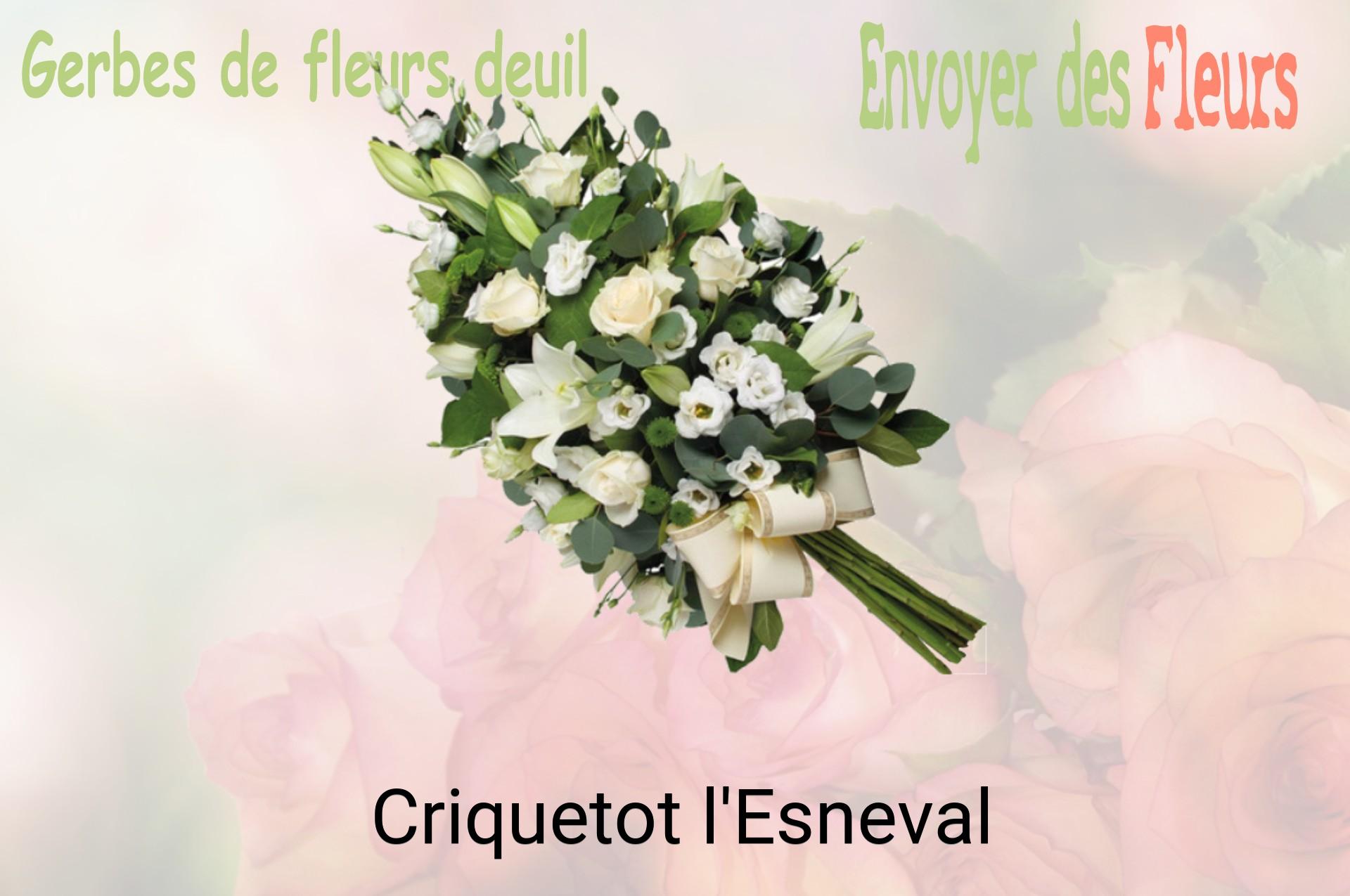 Gerbe de fleurs de deuil livrée à Criquetot-l'Esneval
